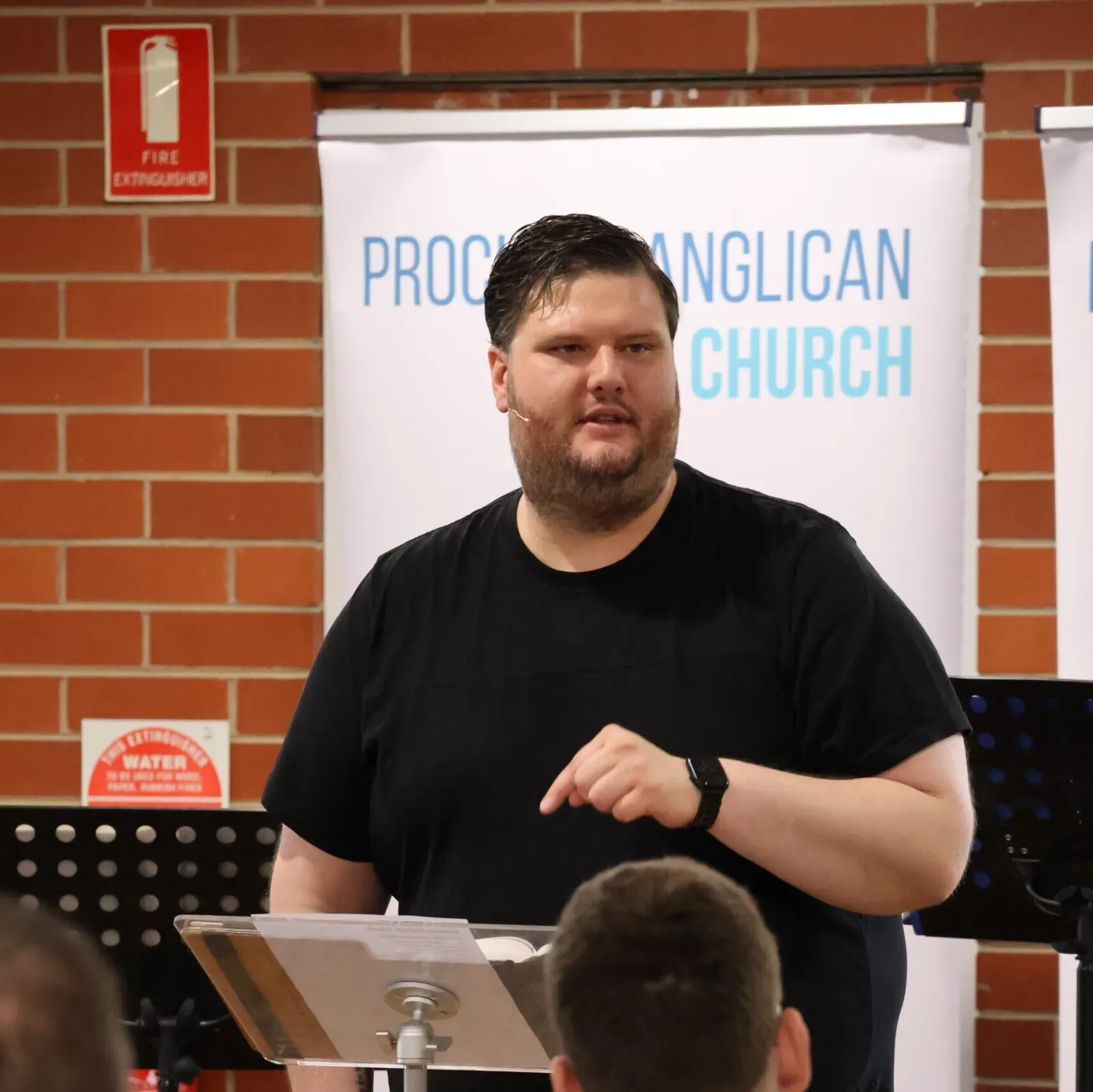Reece Kelly preaching at Proclaim Anglican Church in Clyde